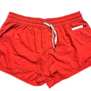 Lululemon Speed Up Shorts Red Athletic Running Workout Mid Rise Women L